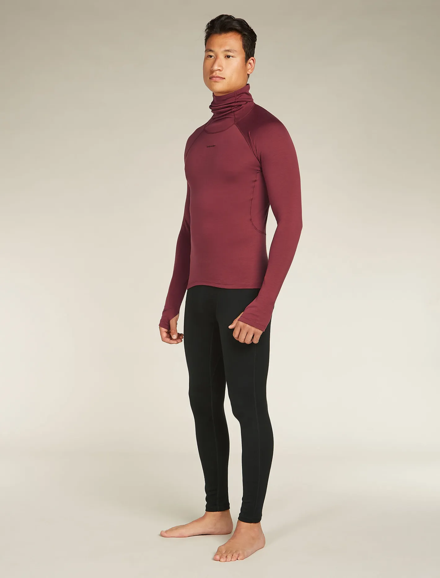Icebreaker Base Layers^Men's 300 MerinoFine™ Polar Thermal Leggings Black