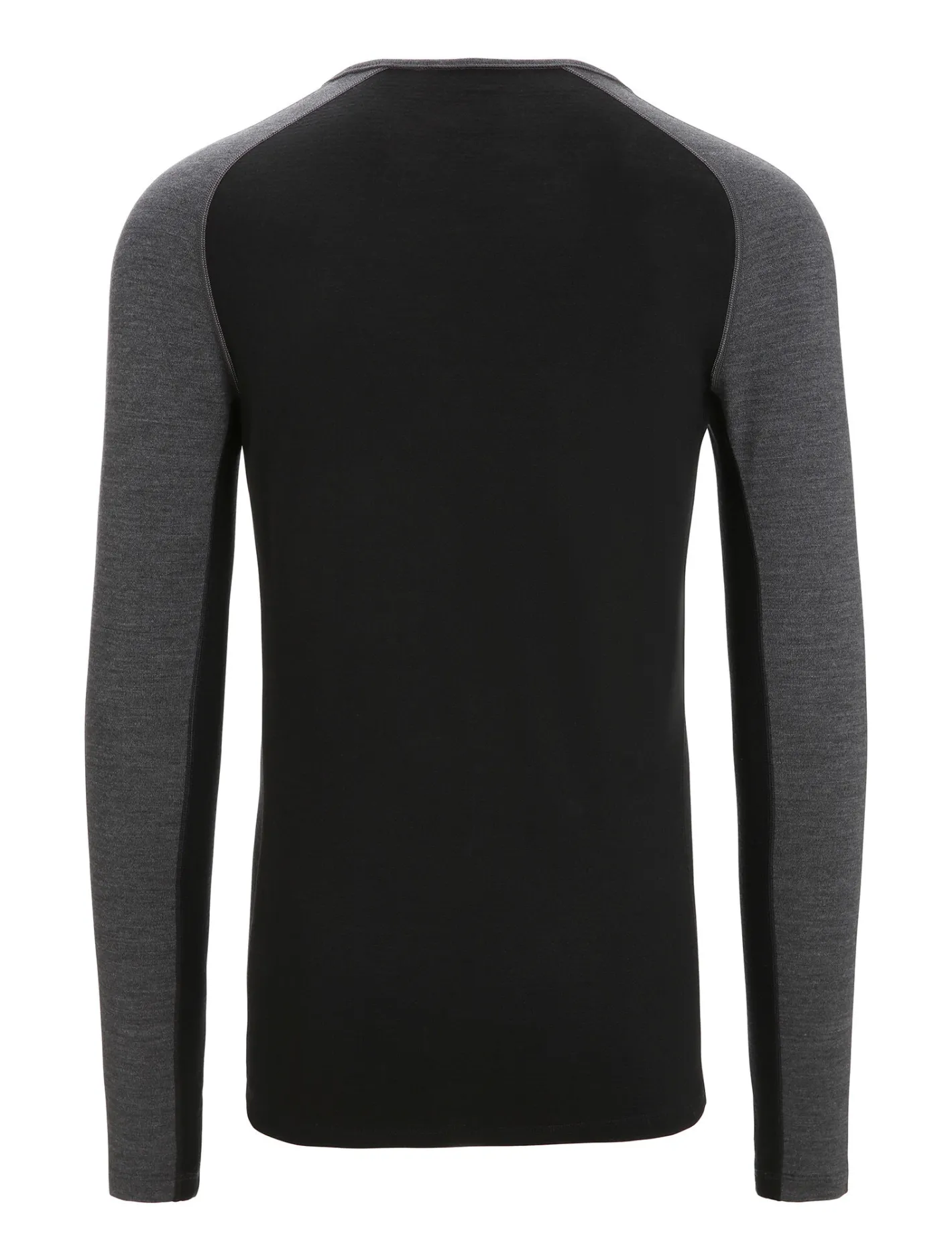 Icebreaker Base Layers^Men's 260 ZoneKnit™ Long Sleeve Crewe Thermal Top JetHeather/Black