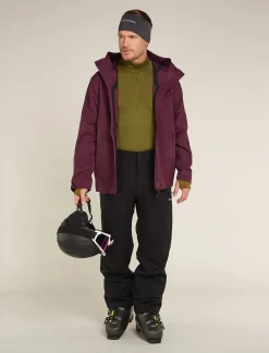 Icebreaker Base Layers^Men's 260 ZoneKnit™ Long Sleeve Half Zip Thermal Top Algae