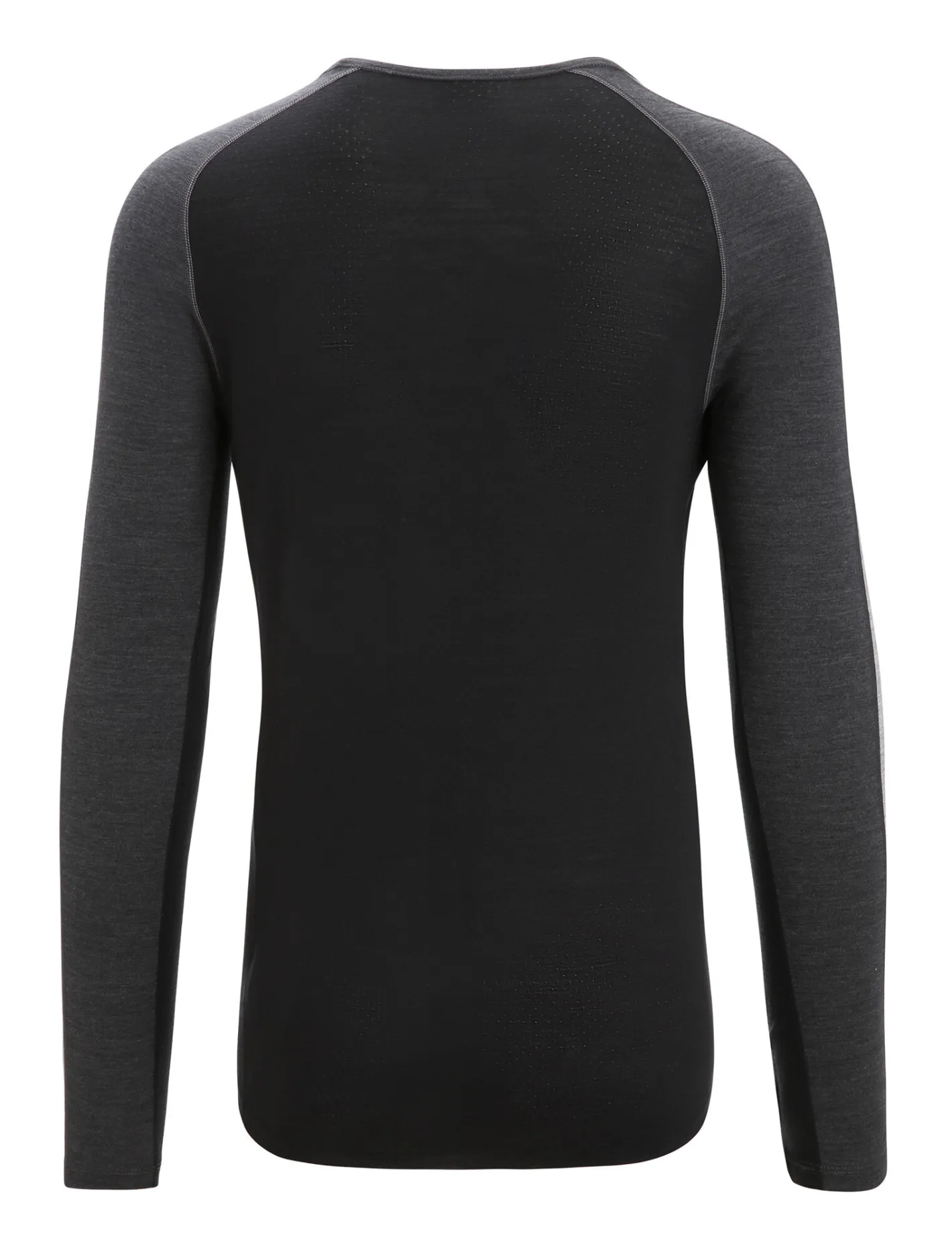 Icebreaker Base Layers^Men's 125 ZoneKnit™ Long Sleeve Crewe Thermal Top JetHeather/Black