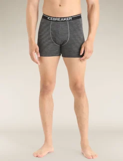 Icebreaker Underwear^Men's Merino 150 Anatomica Boxers GritstoneHeather