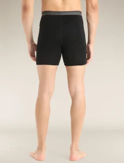 Icebreaker Underwear^Men's Merino 150 Anatomica Long Boxers Black