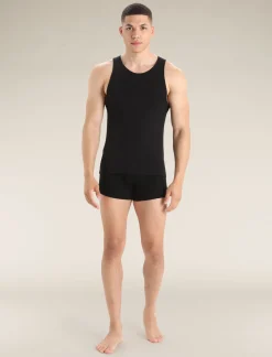 Icebreaker Underwear^Men's Merino 150 Anatomica Tank Black