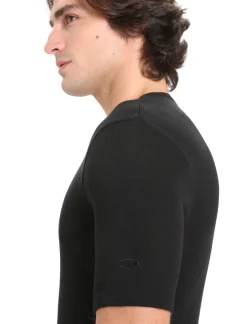 Icebreaker Base Layers^Men's Merino 175 Everyday Short Sleeve Crew Neck Thermal Top Black