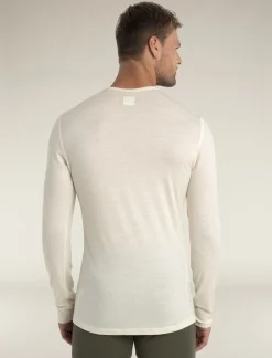Icebreaker Base Layers^Men's Merino 200 Oasis Long Sleeve Crew Neck Thermal Top Undyed