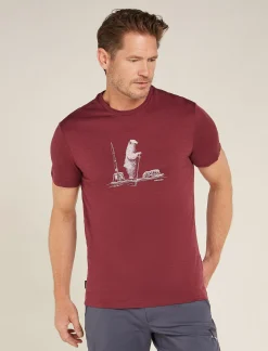 Icebreaker T-shirts^Men's Merino 150 Tech Lite Short Sleeve T-Shirt Polar Paddle Port