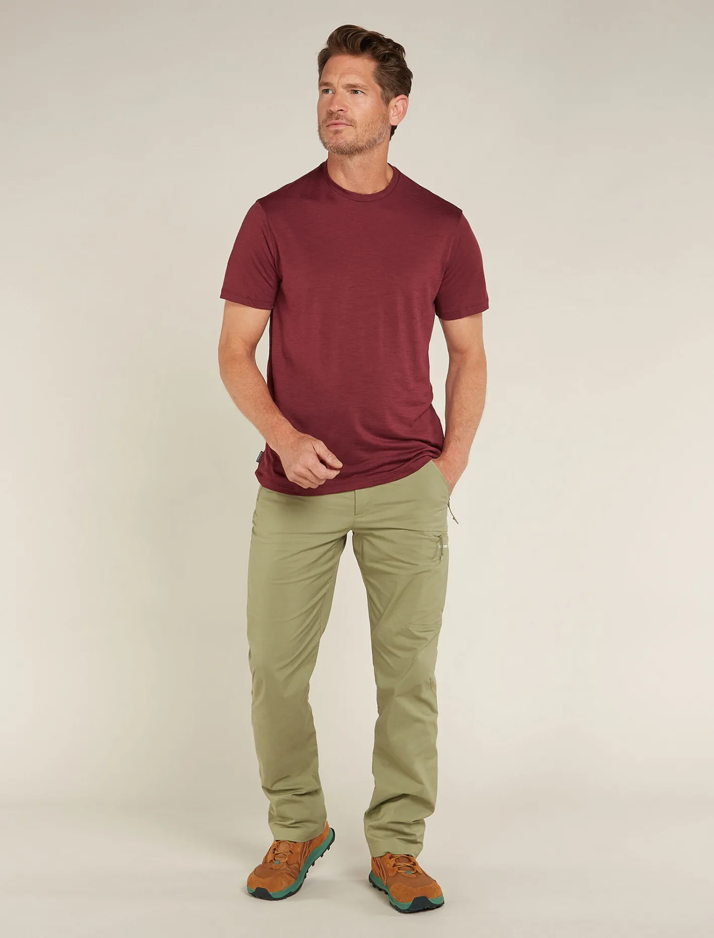 Icebreaker T-shirts^Men's Merino 150 Tech Lite Short Sleeve T-Shirt Port