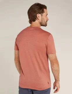 Icebreaker T-shirts^Men's Merino 150 Tech Lite Short Sleeve T-Shirt Camp Essentials CedarWood