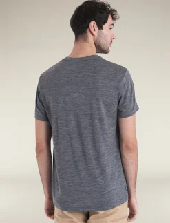 Icebreaker T-shirts^Men's Merino 150 Tech Lite Short Sleeve T-Shirt GritstoneHeather