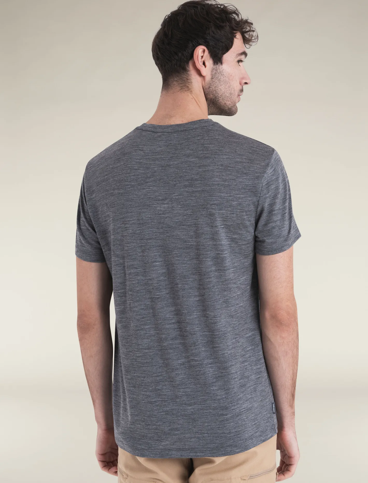 Icebreaker T-shirts^Men's Merino 150 Tech Lite Short Sleeve T-Shirt GritstoneHeather