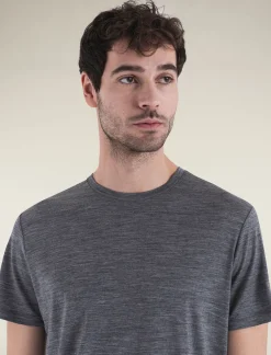 Icebreaker T-shirts^Men's Merino 150 Tech Lite Short Sleeve T-Shirt GritstoneHeather