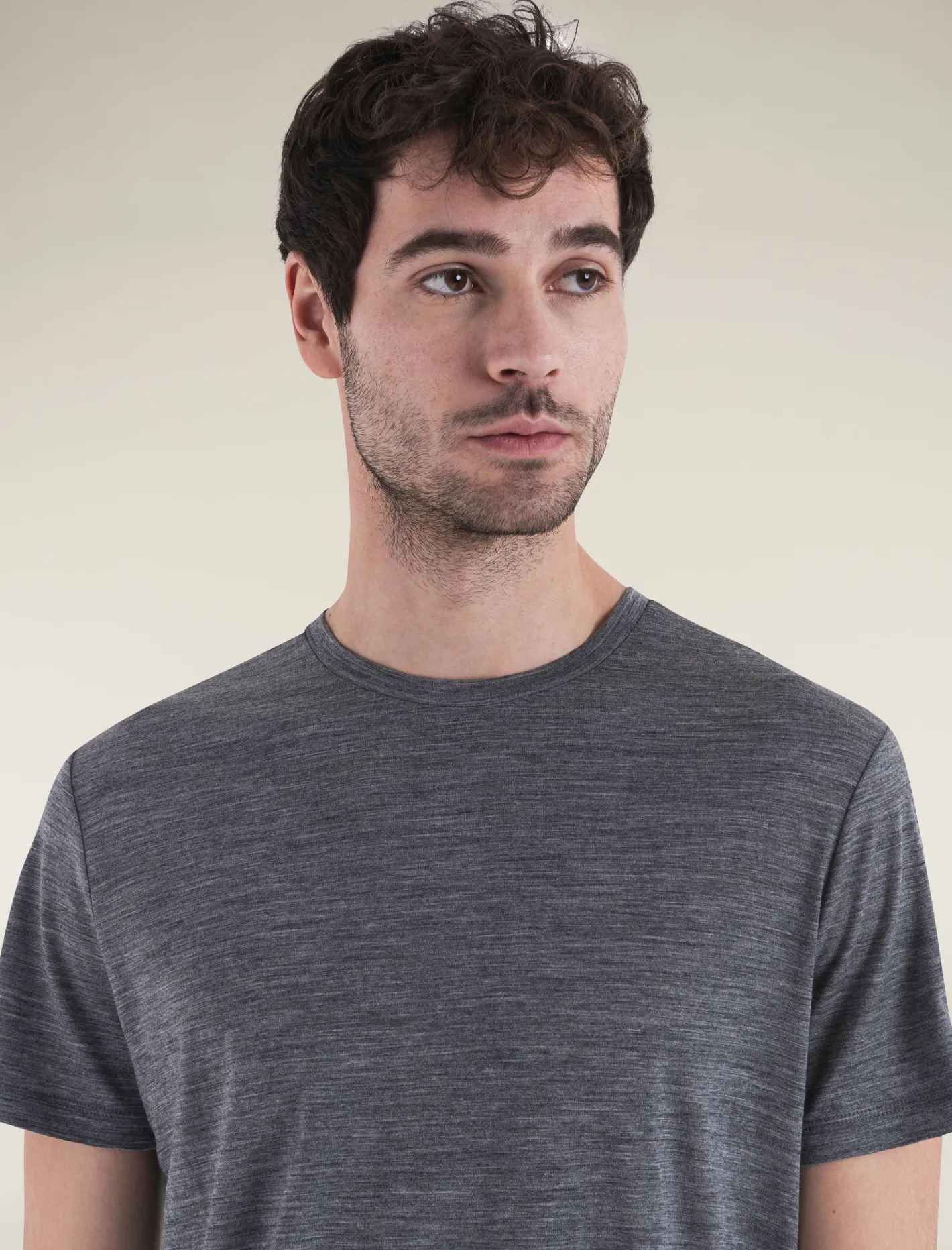Icebreaker T-shirts^Men's Merino 150 Tech Lite Short Sleeve T-Shirt GritstoneHeather
