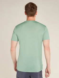 Icebreaker T-shirts^Men's Merino 150 Tech Lite Short Sleeve T-Shirt Polar Paddle Moss