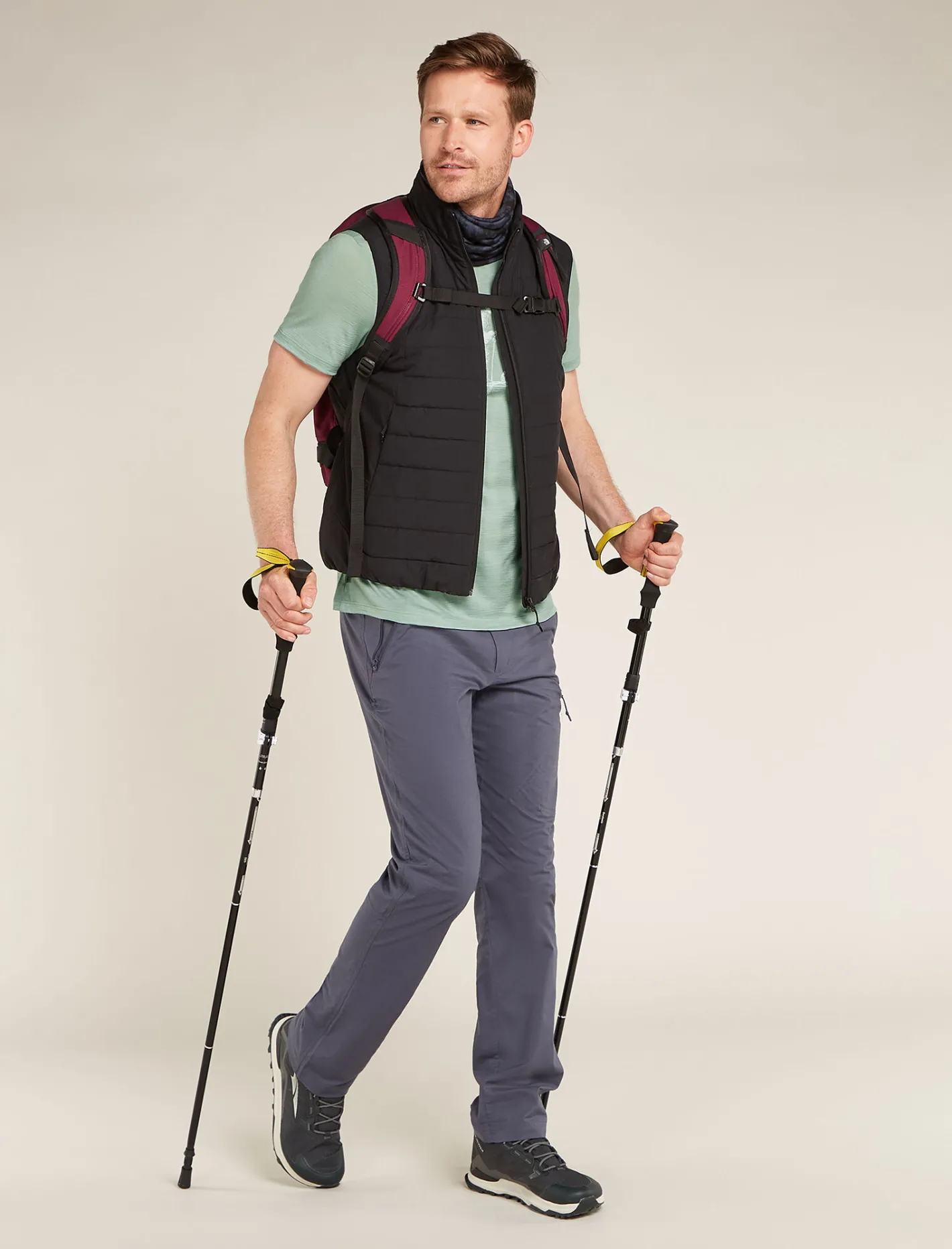 Icebreaker T-shirts^Men's Merino 150 Tech Lite Short Sleeve T-Shirt Polar Paddle Moss