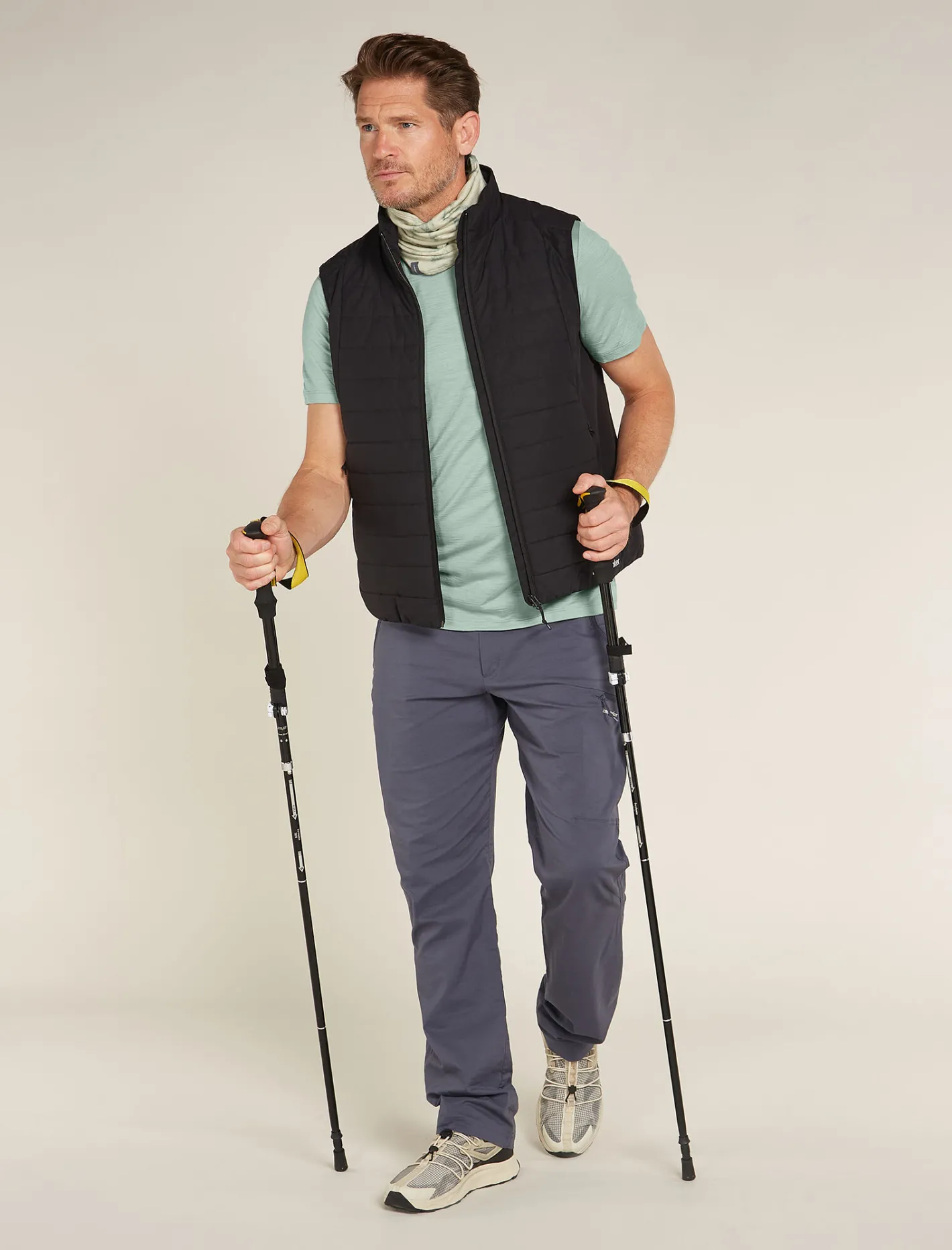 Icebreaker T-shirts^Men's Merino 150 Tech Lite Short Sleeve T-Shirt IB Back Pack Moss