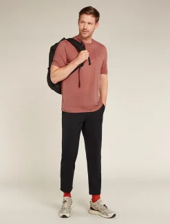 Icebreaker T-shirts^Men's Merino 150 Tech Lite Short Sleeve Relaxed Pocket T-Shirt CedarWood