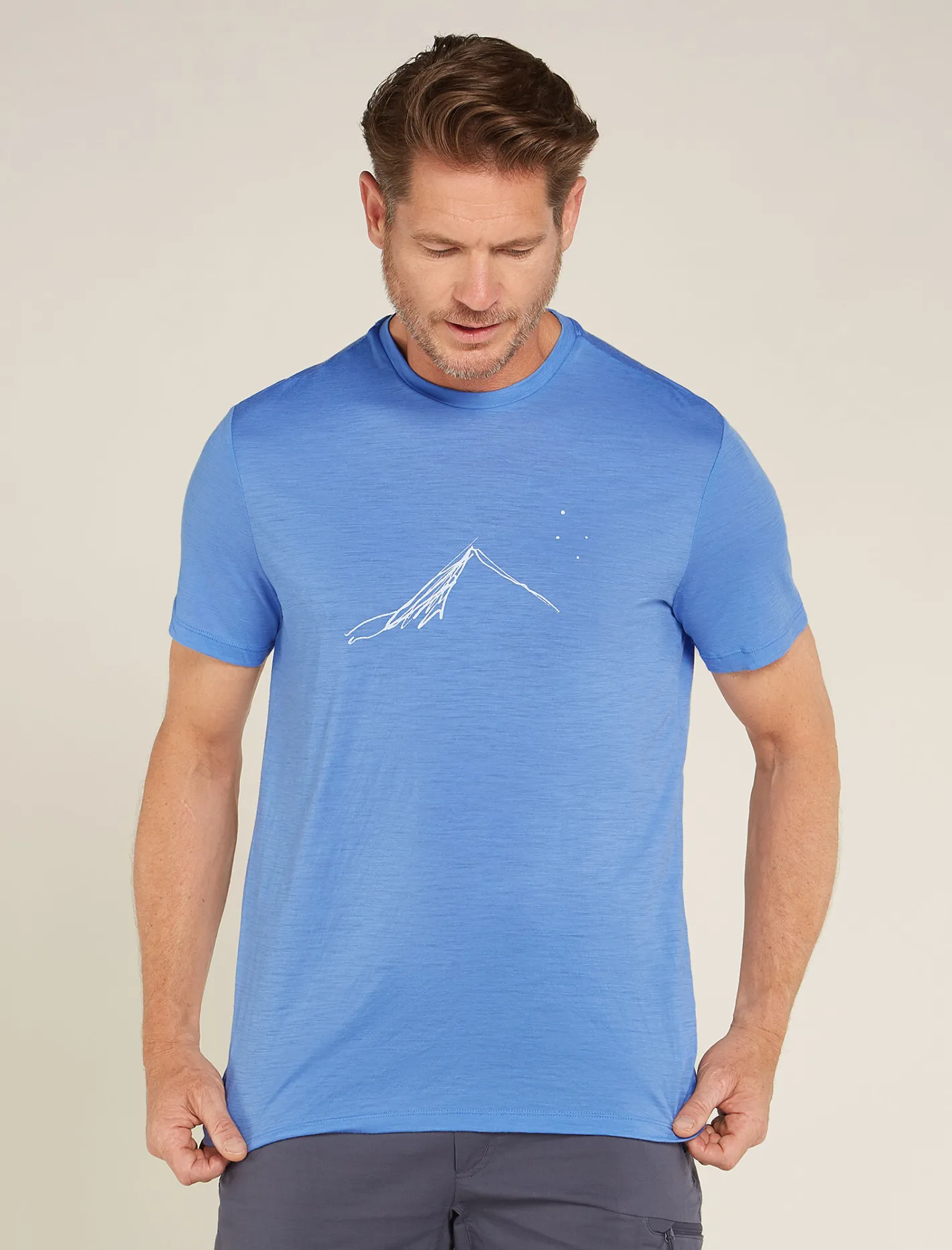 Icebreaker T-shirts^Men's Merino 150 Tech Lite Short Sleeve T-Shirt Southern Constellation Baja