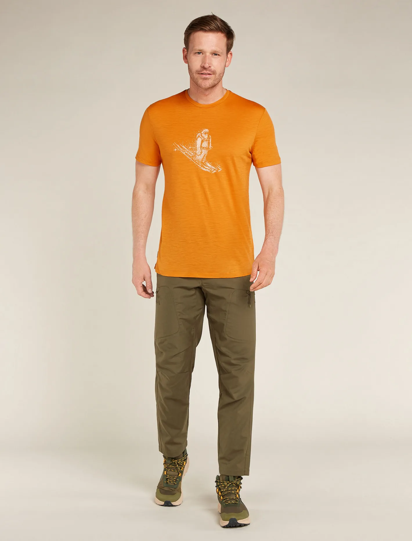 Icebreaker T-shirts^Men's Merino 150 Tech Lite Short Sleeve T-Shirt Skiing Yeti Ray