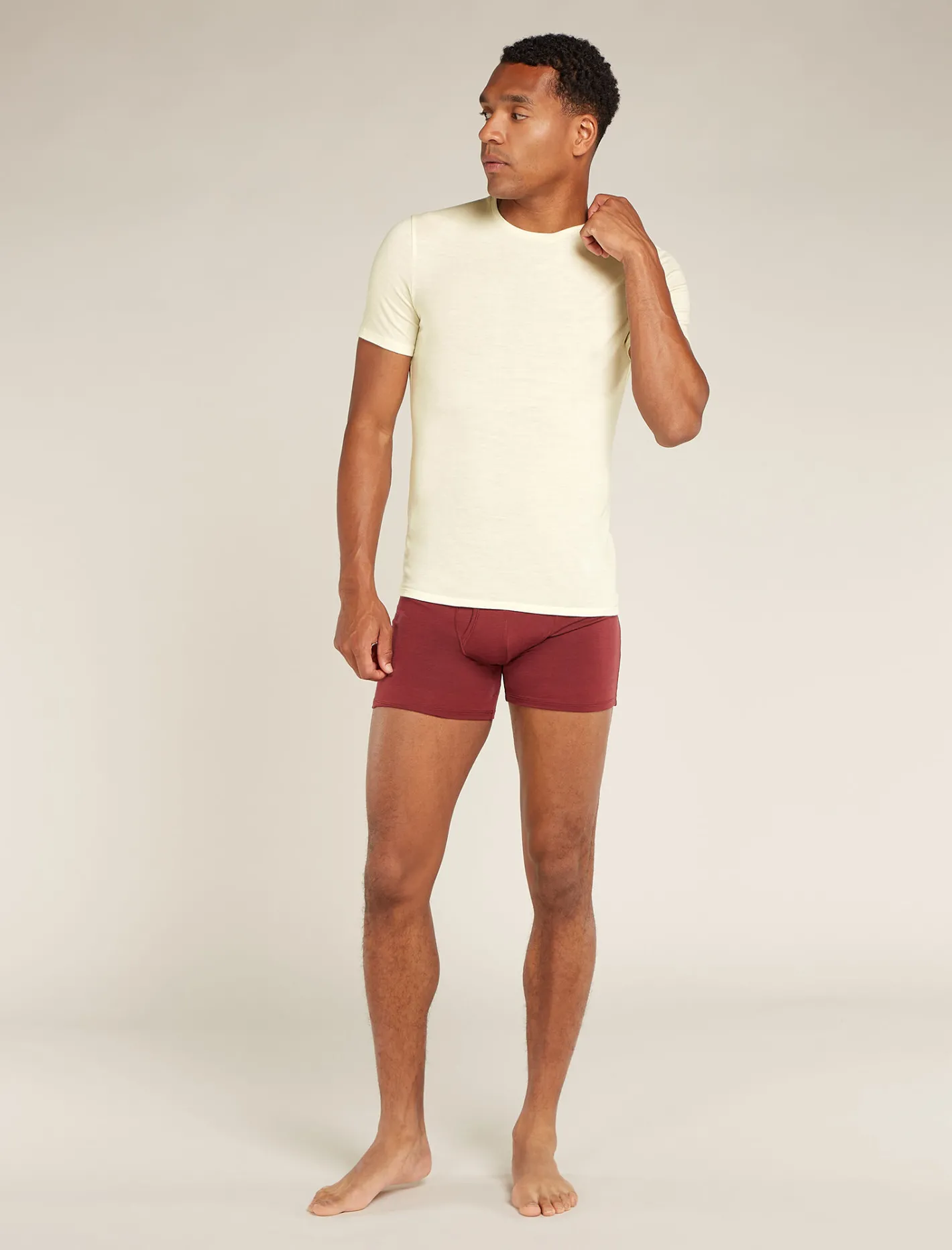 Icebreaker Underwear^Men's Merino Anatomica Short Sleeve Crew Neck Tee Undyed