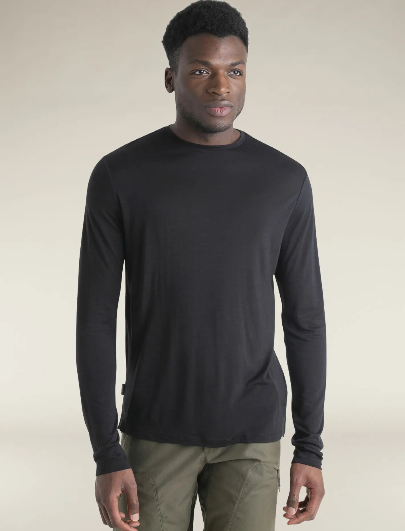 Icebreaker T-shirts^Men's Merino Blend 125 Cool-Lite™ Sphere Long Sleeve T-Shirt Black