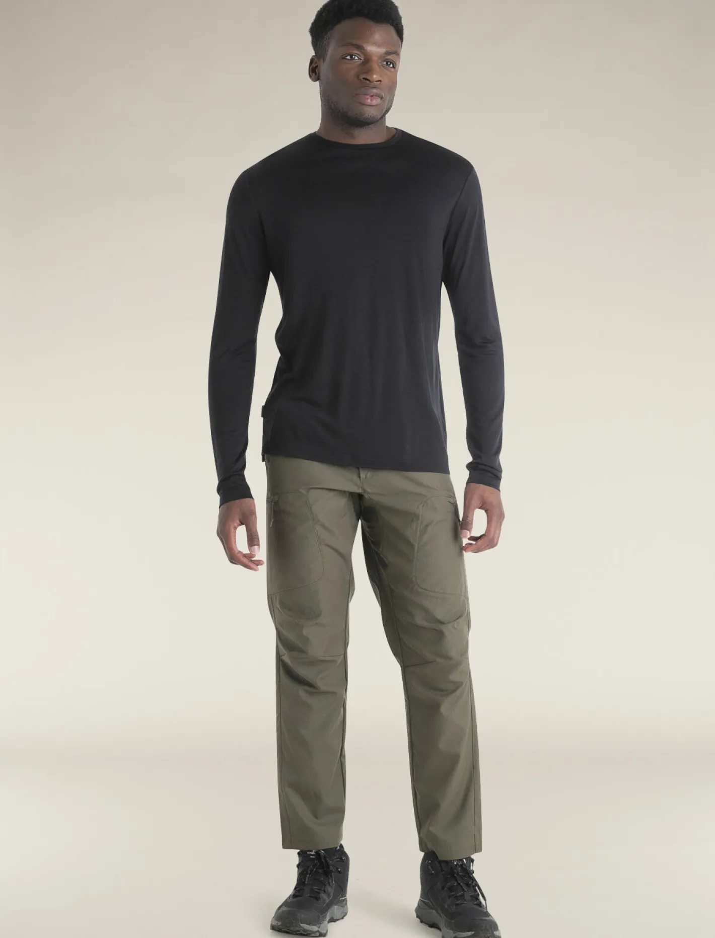 Icebreaker T-shirts^Men's Merino Blend 125 Cool-Lite™ Sphere Long Sleeve T-Shirt Black