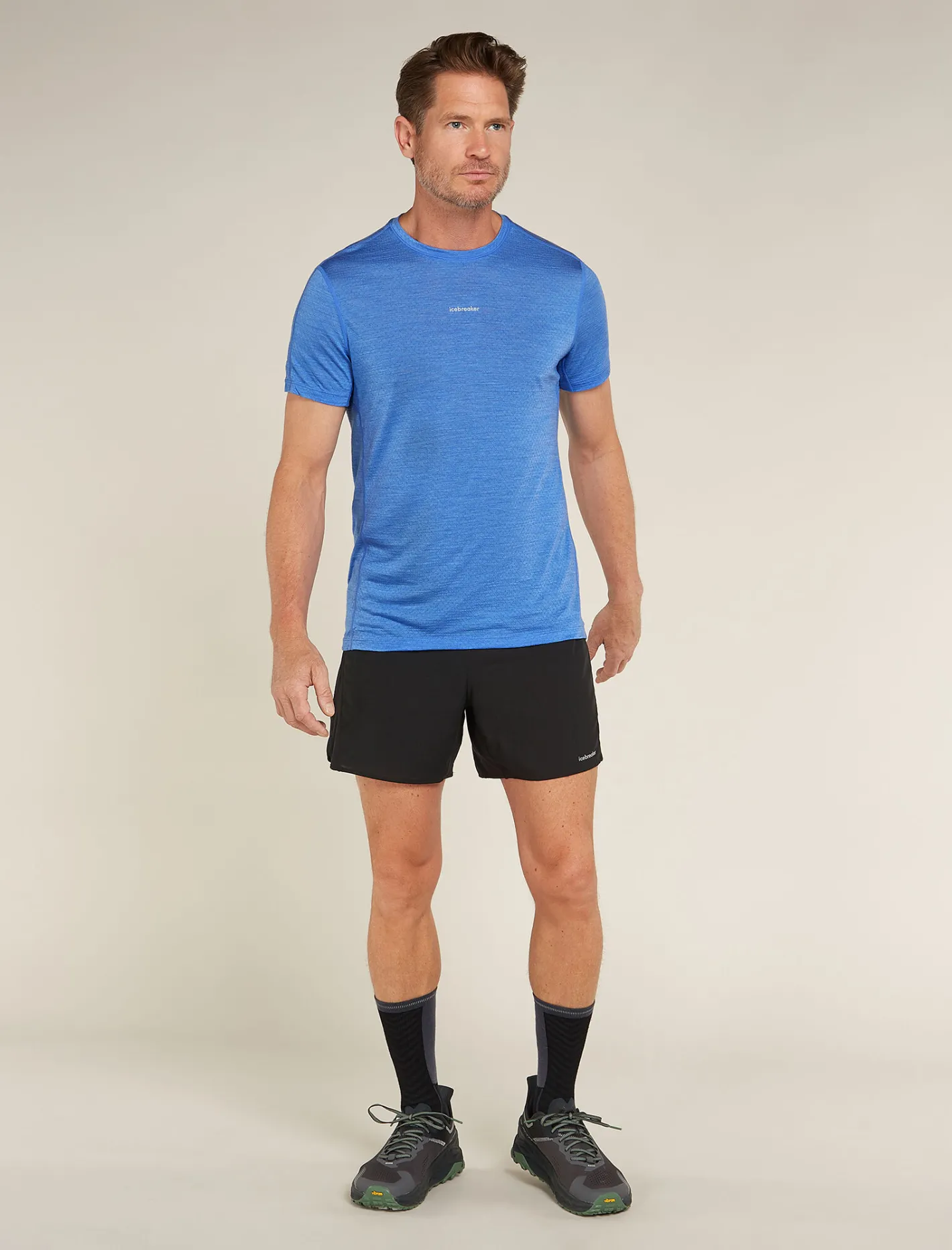 Icebreaker T-shirts^Men's Merino Blend 125 Cool-Lite™ Speed Short Sleeve T-Shirt Baja
