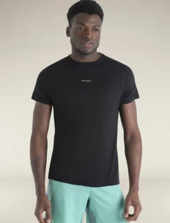 Icebreaker T-shirts^Men's Merino Blend 125 Cool-Lite™ Speed Short Sleeve T-Shirt Black