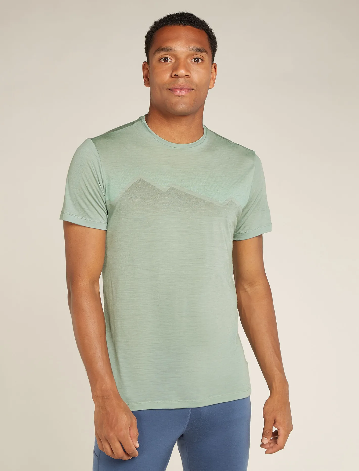 Icebreaker T-shirts^Men's Merino Blend 125 Cool-Lite™ Sphere Short Sleeve T-Shirt Radiant Peak Moss