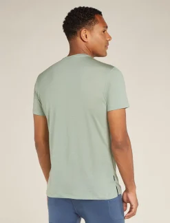 Icebreaker T-shirts^Men's Merino Blend 125 Cool-Lite™ Sphere Short Sleeve T-Shirt Radiant Peak Moss