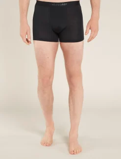 Icebreaker Underwear^Men's Merino Blend 125 Cool-Lite™ Anatomica Boxers Black