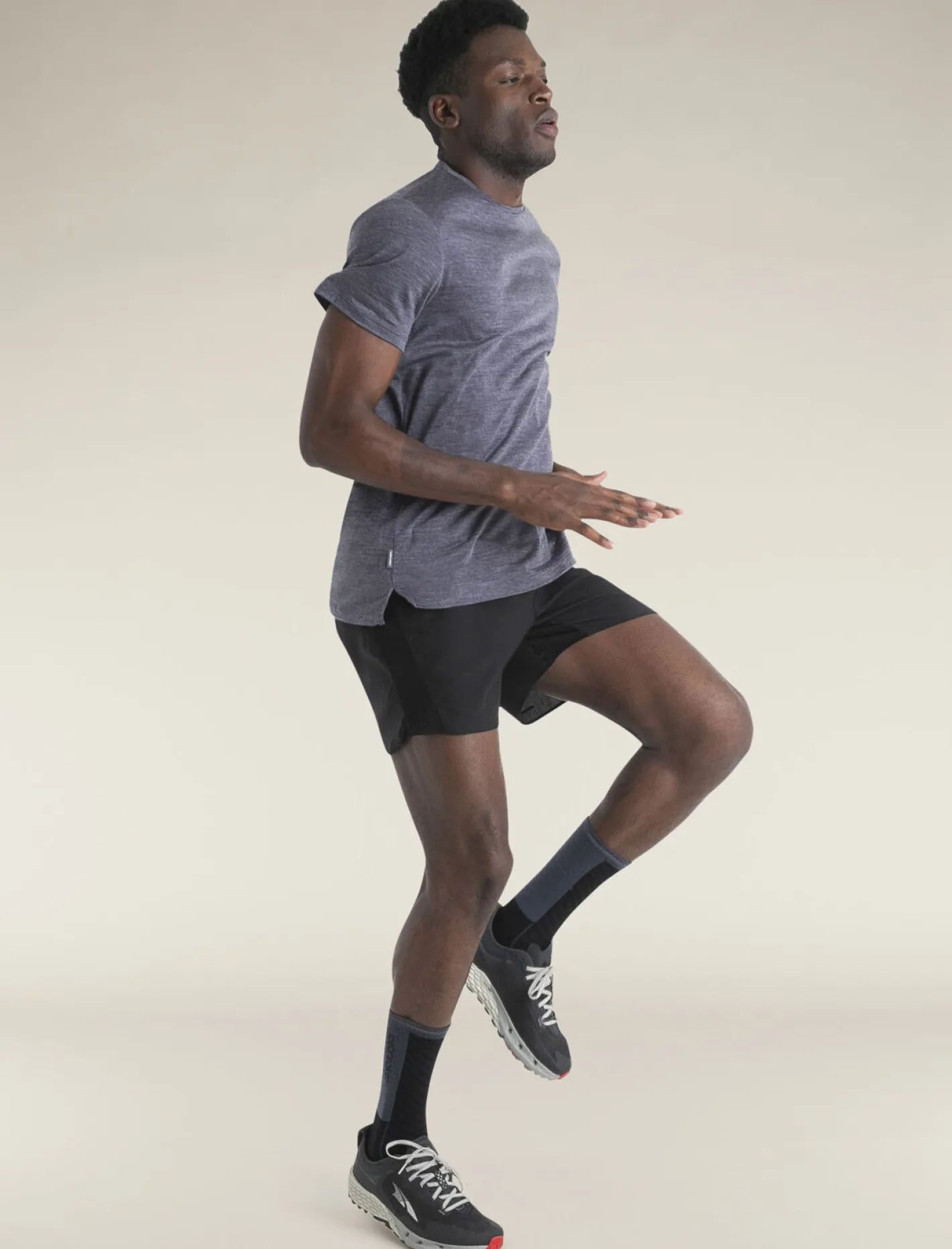 Icebreaker T-shirts^Men's Merino Blend 125 Cool-Lite™ Sphere Short Sleeve T-Shirt MidnightNavyHeather
