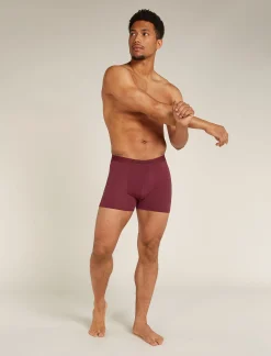 Icebreaker Underwear^Men's Merino Blend 125 Cool-Lite™ Anatomica Boxers Port