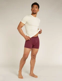 Icebreaker Underwear^Men's Merino Blend 125 Cool-Lite™ Anatomica Boxers Port