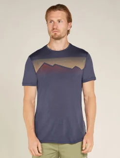Icebreaker T-shirts^Men's Merino Blend 125 Cool-Lite™ Sphere Short Sleeve T-Shirt Radiant Peak Graphite