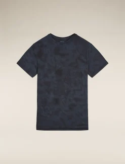 Icebreaker T-shirts^Men's Merino Blend 125 Cool-Lite™ Sphere Short Sleeve T-Shirt Cloud Dye Graphite/Black