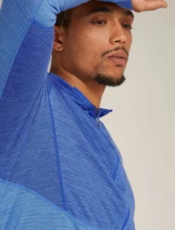 Icebreaker Jumpers & Hoodies^Men's Merino Blend 200 Realfleece™ Descender Long Sleeve Zip Hoodie Brillant/Baja