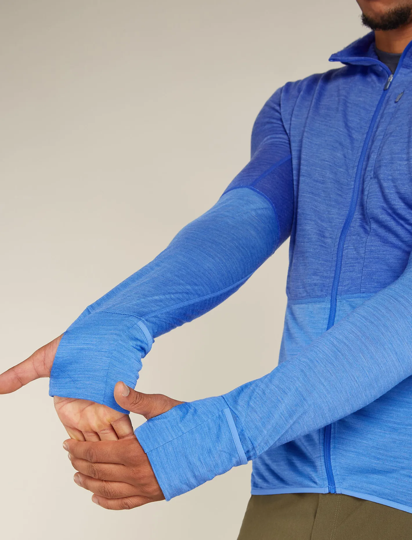 Icebreaker Jumpers & Hoodies^Men's Merino Blend 200 Realfleece™ Descender Long Sleeve Zip Hoodie Brillant/Baja