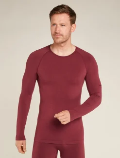 Icebreaker T-shirts^Men's Merino Blend 260 ZoneKnit™ Seamless Long Sleeve Crewe Thermal Top Port