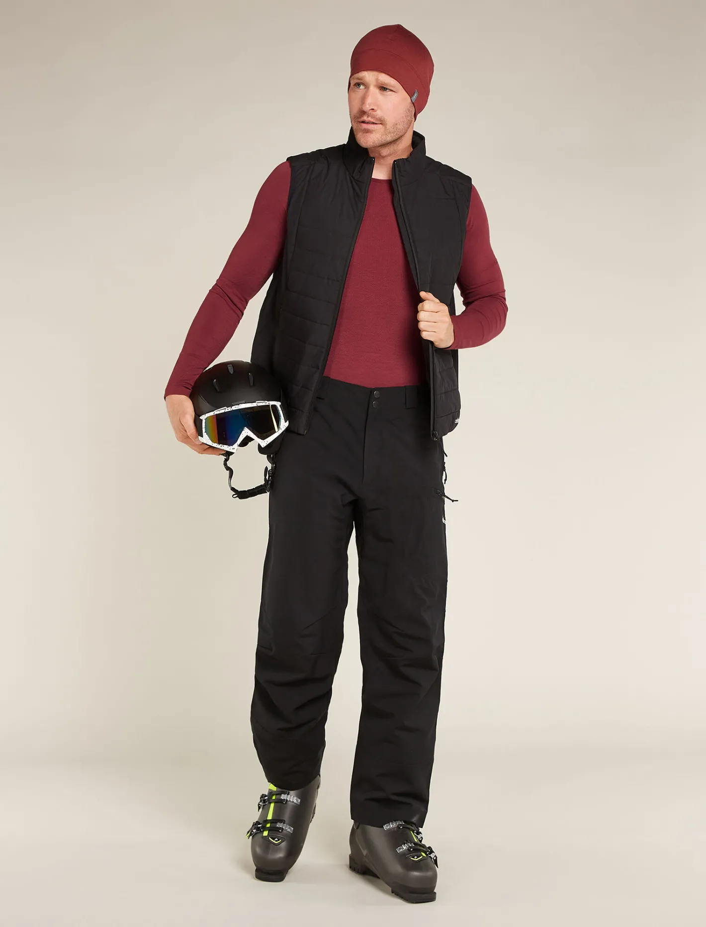 Icebreaker T-shirts^Men's Merino Blend 260 ZoneKnit™ Seamless Long Sleeve Crewe Thermal Top Port