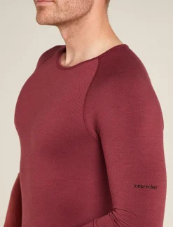 Icebreaker T-shirts^Men's Merino Blend 260 ZoneKnit™ Seamless Long Sleeve Crewe Thermal Top Port