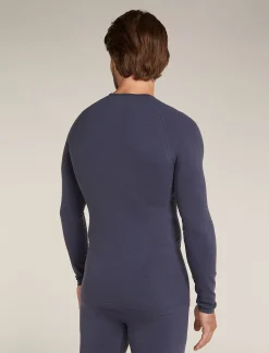 Icebreaker T-shirts^Men's Merino Blend 260 ZoneKnit™ Seamless  Long Sleeve Crewe Thermal Top Graphite