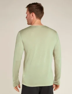 Icebreaker T-shirts^Men's Merino Blend 125 ZoneKnit™ Energy Wind Long Sleeve T-Shirt Ashen