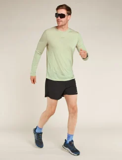 Icebreaker T-shirts^Men's Merino Blend 125 ZoneKnit™ Energy Wind Long Sleeve T-Shirt Ashen