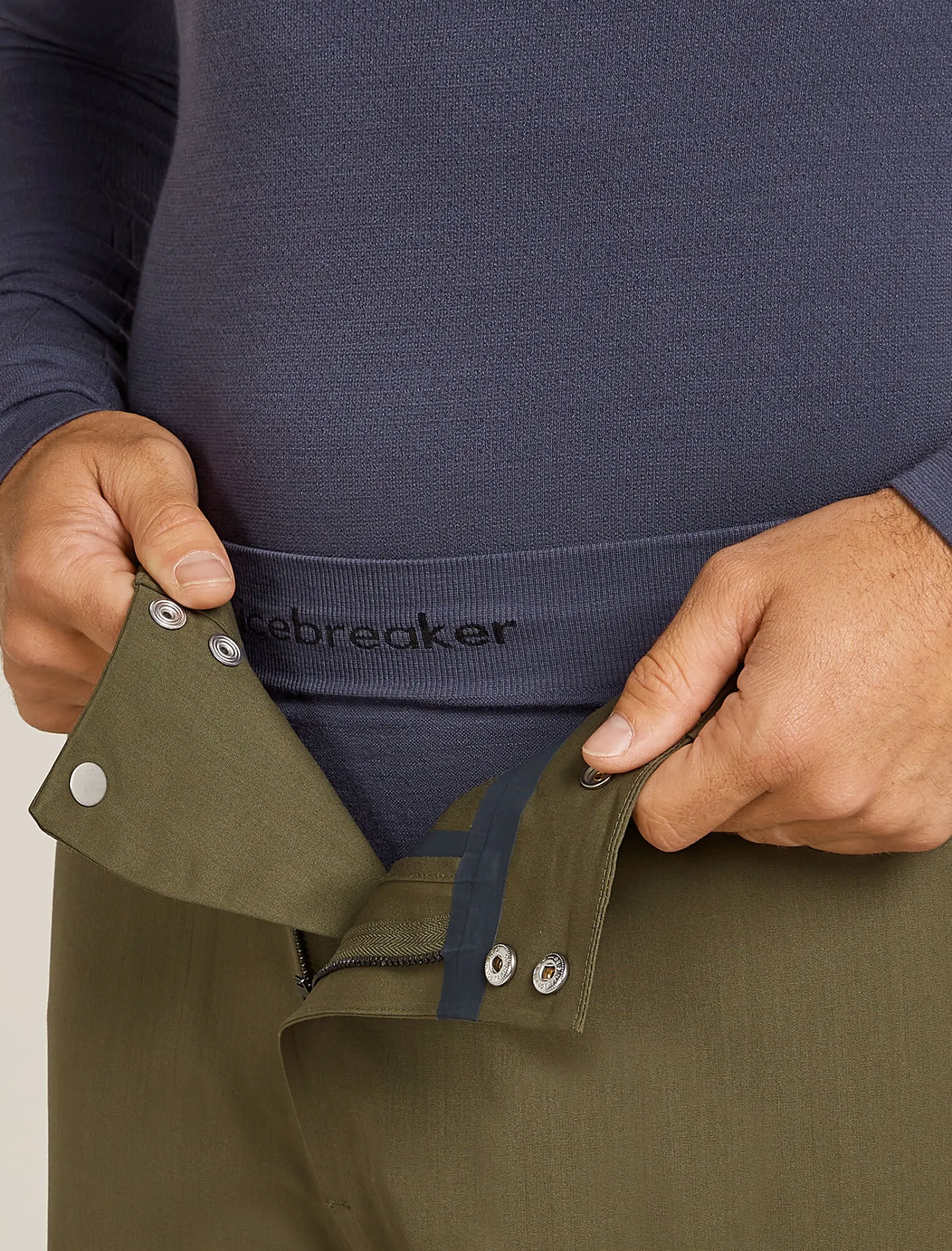 Icebreaker Bottoms^Men's Merino Blend 260 ZoneKnit™ Seamless 27 Graphite