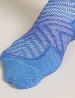 Icebreaker Socks^Men's Merino Blend Run+ Ultralight Micro Socks Baja/Brilliant