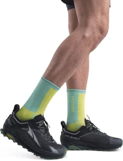 Icebreaker Socks^Men's Merino Blend Run+ Ultralight Crew Socks Hyper/Aura