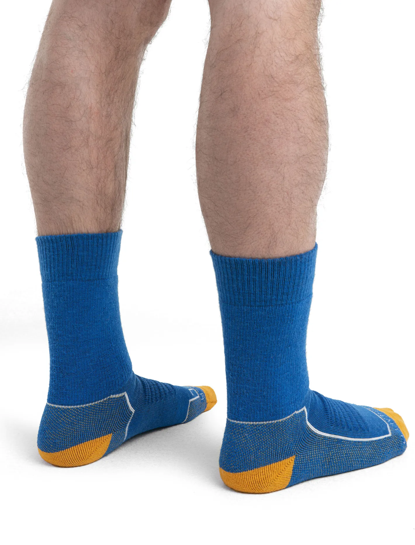 Icebreaker Socks^Men's Merino Hike+ Heavy Crew Socks Lazurite/Snow