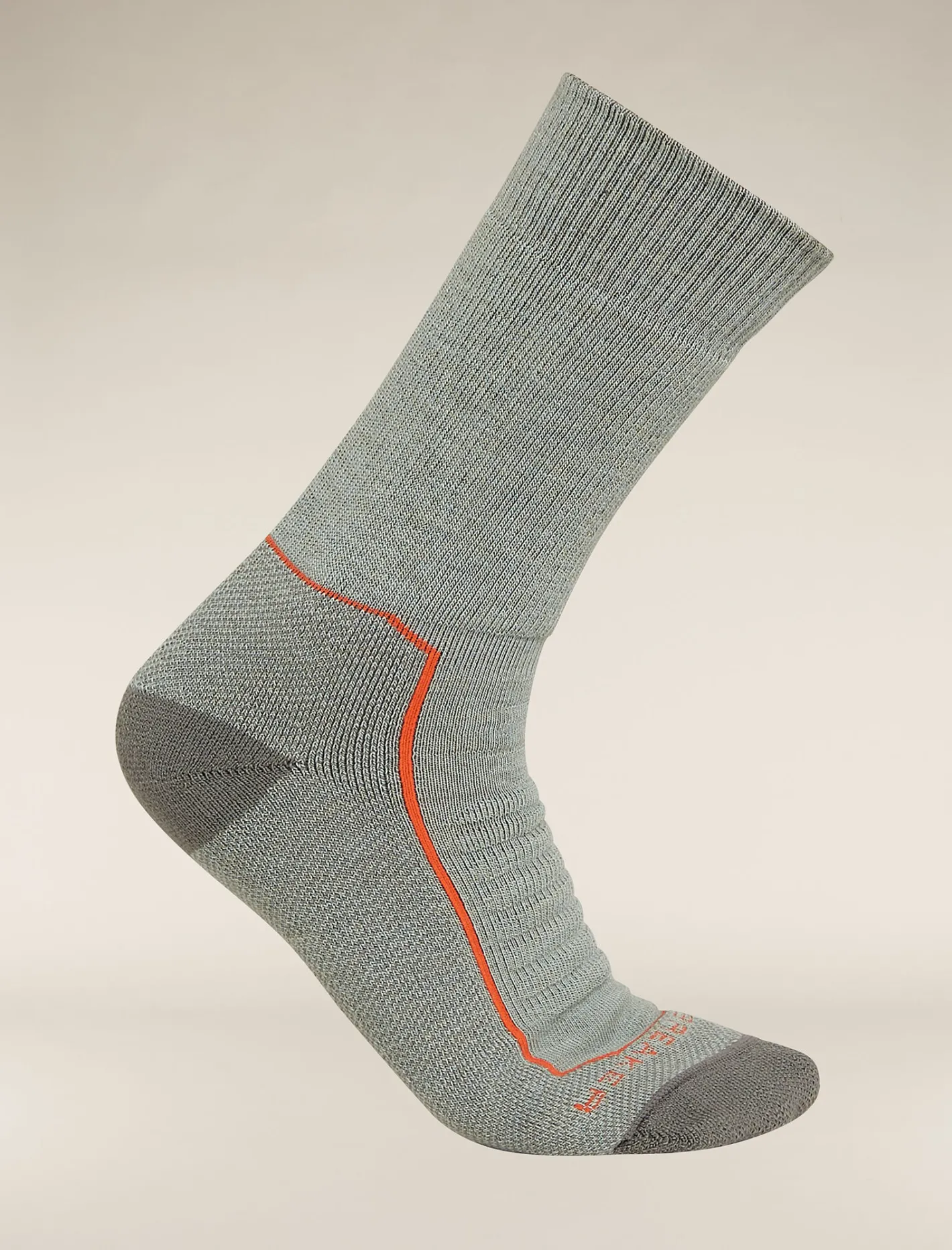Icebreaker Socks^Men's Merino Hike+ Heavy Crew Socks Moss/Blaze