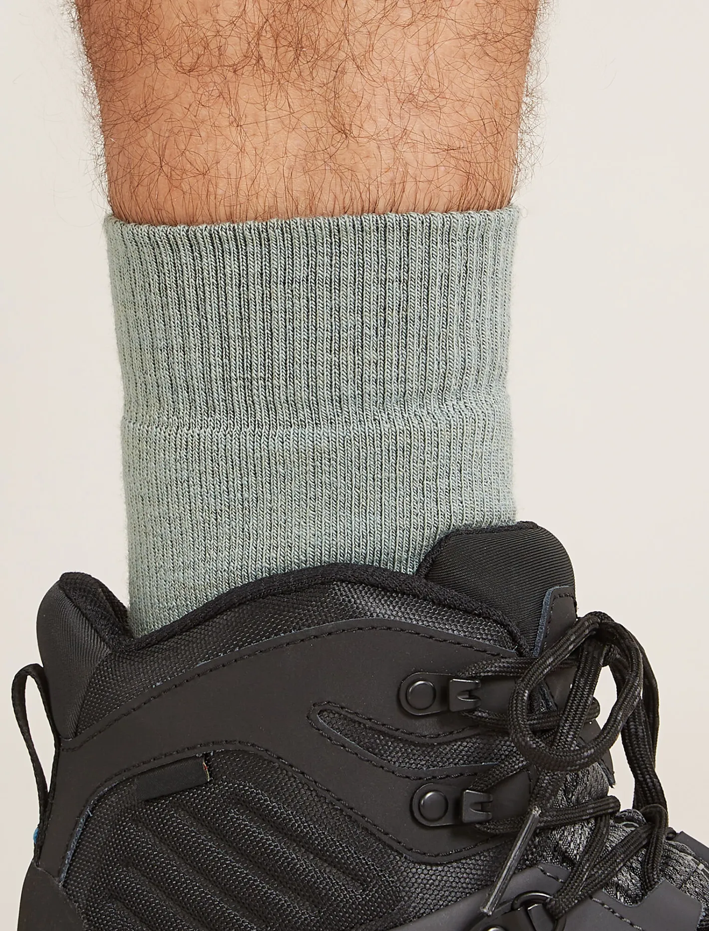 Icebreaker Socks^Men's Merino Hike+ Heavy Crew Socks Moss/Blaze