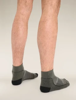 Icebreaker Socks^Men's Merino Hike+ Light Mini Socks Loden/Black